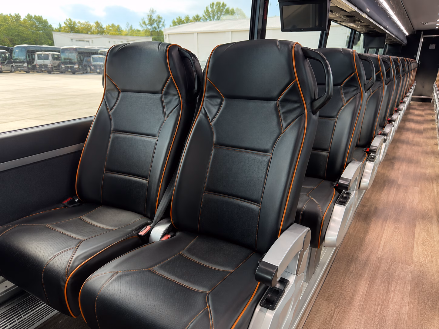 from the bridal suite to the reception one bus handles it all