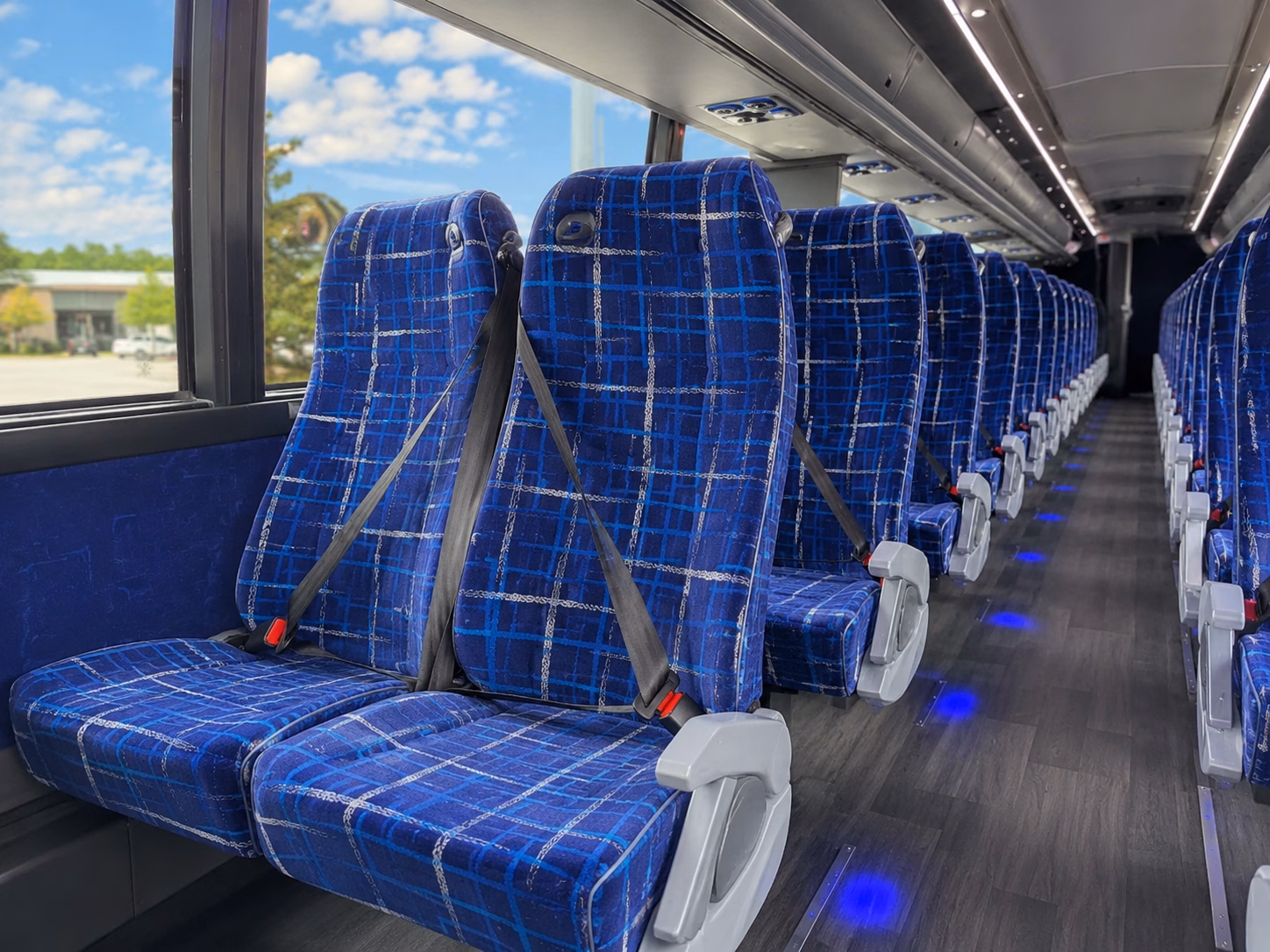 palm coast charter bus services interior